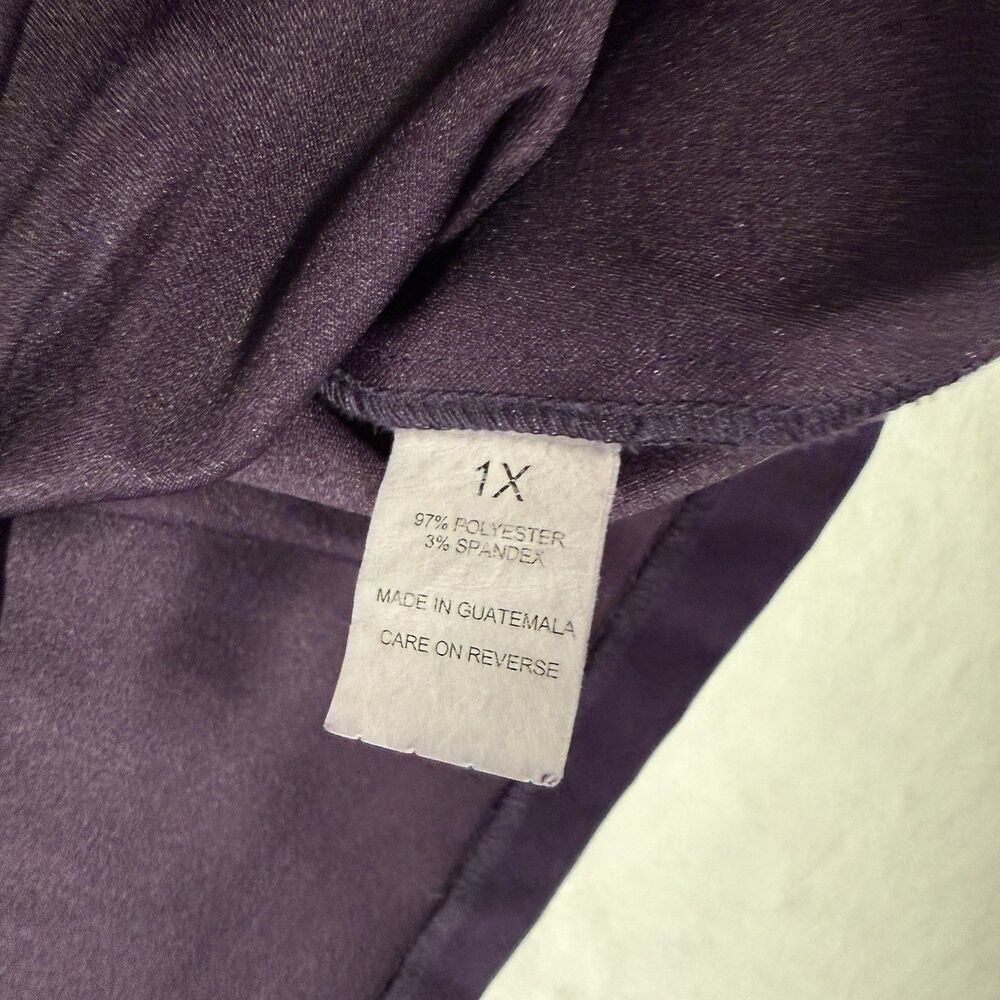 Briggs New York Jacket Womens Medium Purple Button Front Polyester Blend - Picture 5 of 11